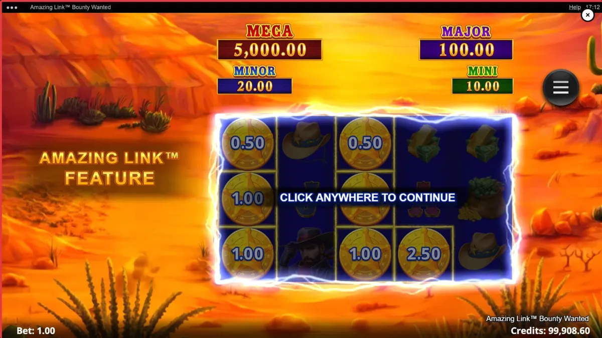 Cenário desértico do jogo Amazing Link Bounty Wanted com silhuetas de pistoleiros