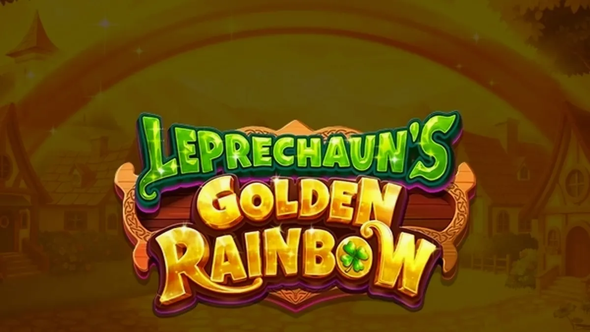 Tela do jogo Leprechaun's Golden Rainbow com elementos temáticos irlandeses